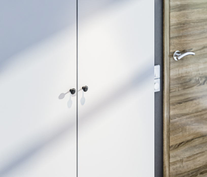 Для одежды, Шкаф 2х дверный Макс 1000 Белый