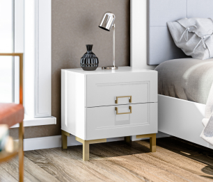 Тумба Ассоль СБ-3436 Белый/МДФ Белый