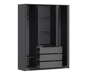 Шкаф 4 дверный с ящиками Леон СБ-3364