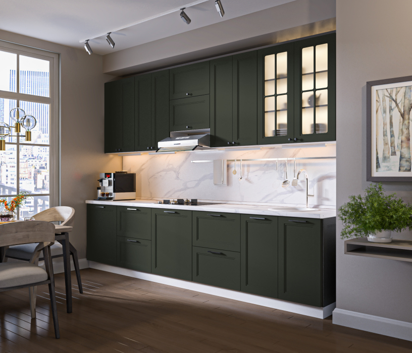 MODERN, MODERN шкаф навесной со стеклом 1 дв 28х72 см