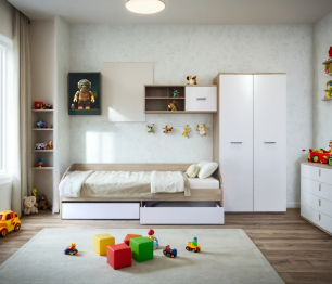 Шкаф 2-х дверный Мамбо СБ-2371