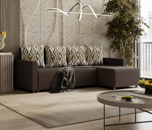 Угловой диван-кровать Челси, велюр