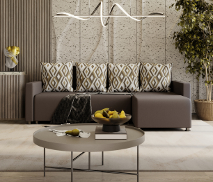 Угловой диван-кровать Челси, велюр