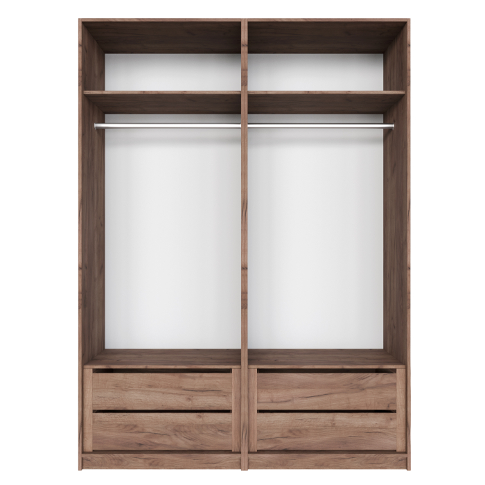 Шкафы распашные, Шкаф распашной Е1 Локер 162х52.5х220 см, с модулем