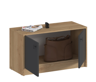 Тумба Сидней СБ-2583 Дуб дикий/Диамант серый