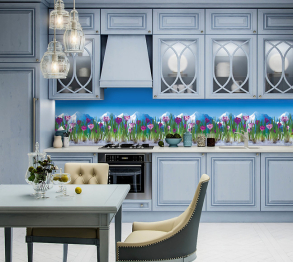 Кухонный фартук Шафран 3000x600x1.5 мм глянец