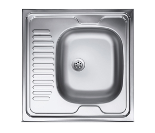 Мойка накладная EC-209 60*60 чаша справа