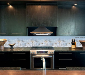 Кухонный фартук Утренняя роса 3000x600x1.5 мм глянец