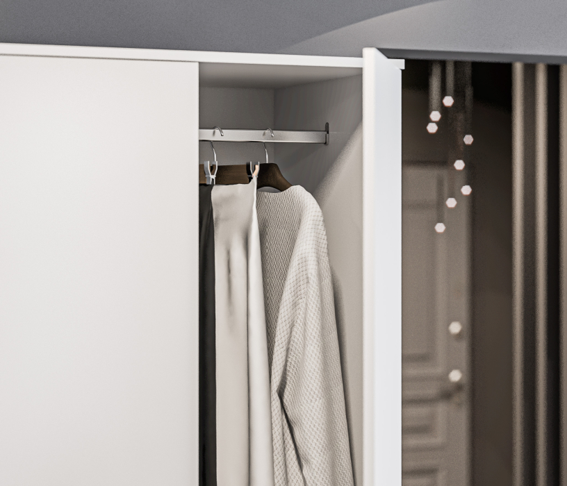 Шкафы распашные, Шкаф 2 дверный с ящиками Леон СБ-3362