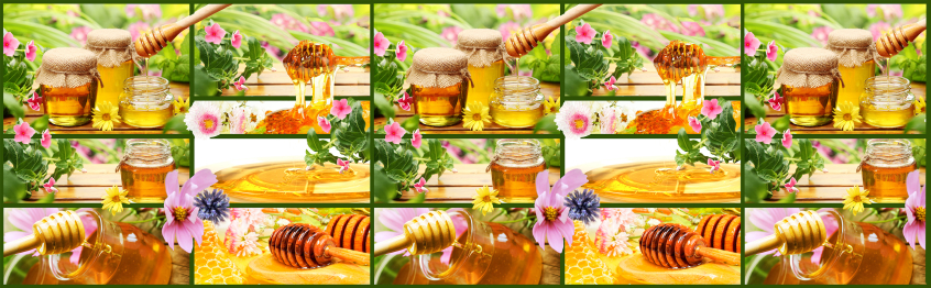 Кухонный фартук Мед 3000x600x1.5 мм глянец