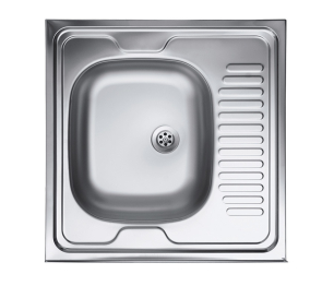 Мойка накладная EC-209 60*60 чаша слева