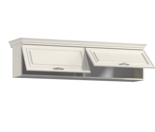 Полка Гранд / Ливерпуль СБ-3517 Дуб Приморский Белый/МДФ Классика Светлый