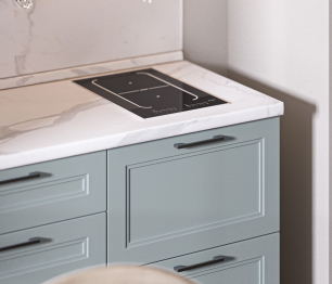 Кухонный гарнитур Регина Белый/МДФ MODERN Серый 2 м