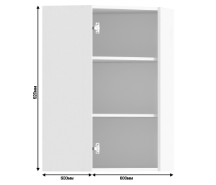 Регина корпус для шкафа навесного углового 1 дв 60х93 см