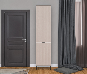 Шкаф-пенал Турин СБ-3568 Кашемир серый/МДФ Кашемир