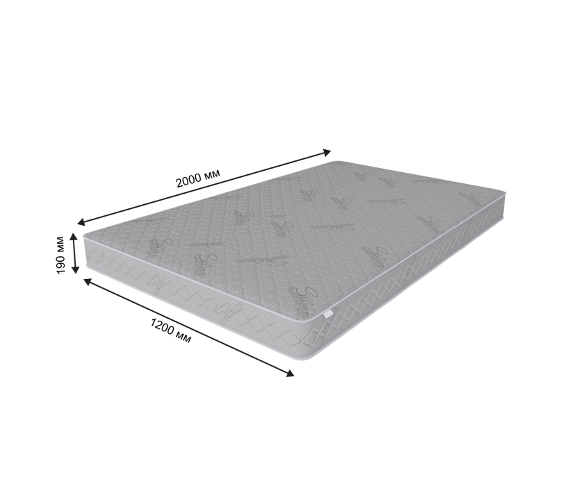 Другие размеры, Матрас Премиум Пломбир 1200*2000