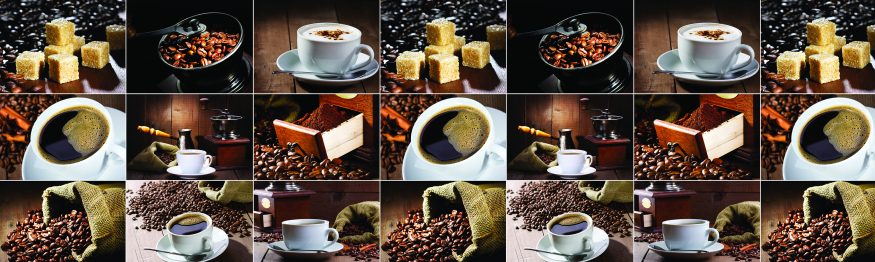 Кухонный фартук Кофе 2000x600x1.5 мм глянец